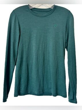 Fjallraven Long Sleeve Shirt Women’s XS Green Lightweight Outdoor Base Layer